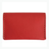 Leather Pocket Card Holders Red
